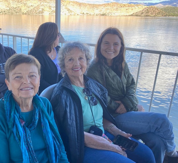 Zona, Norma Jean, & Granddaughter on Desert Belle