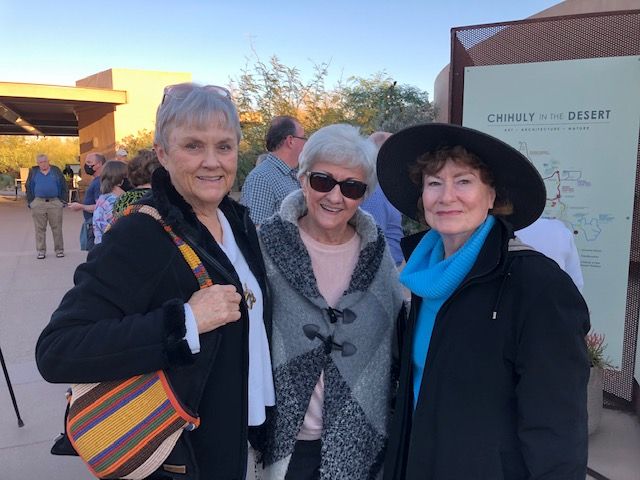 Chihuly in the Desert, Sharon, Pat, & Sandy