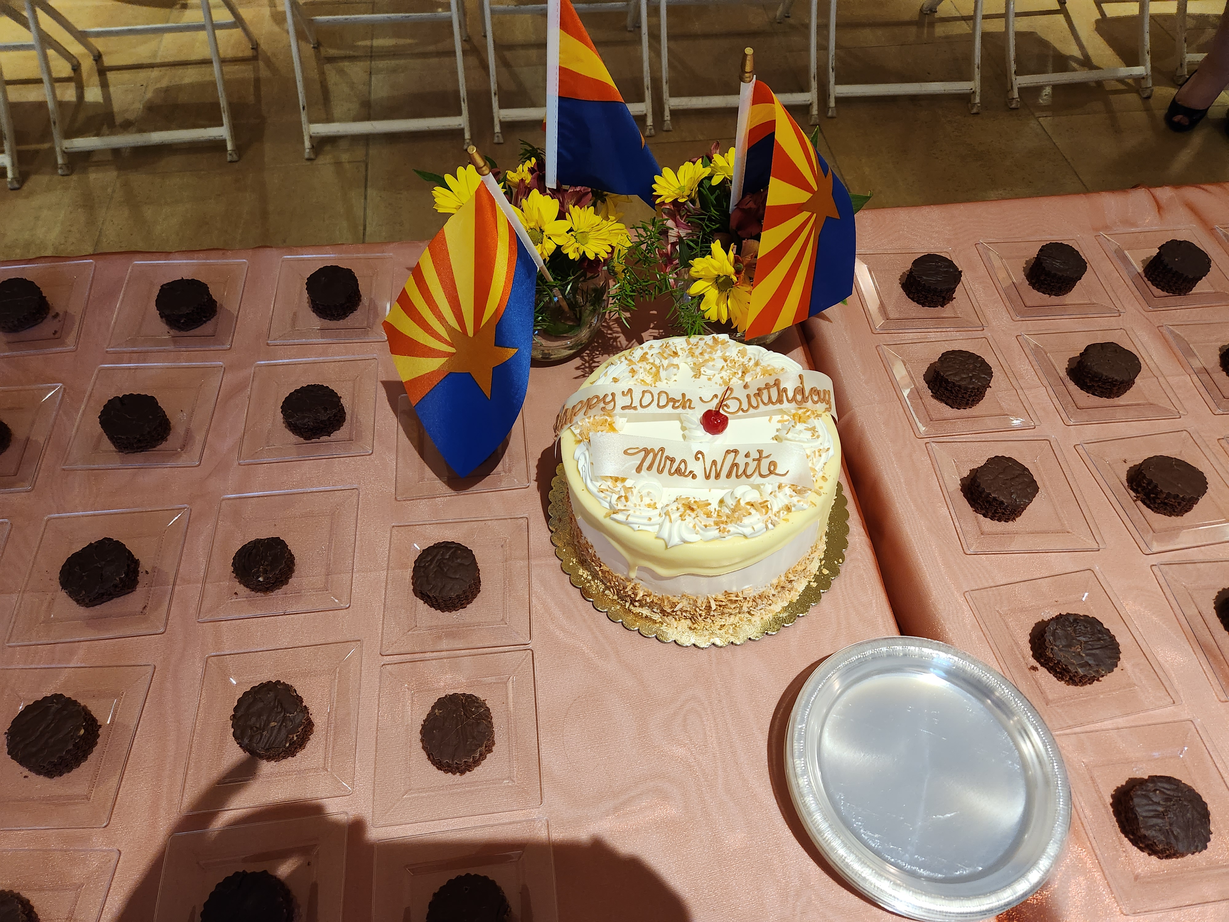 Mrs. White's 100th Birthday Cake