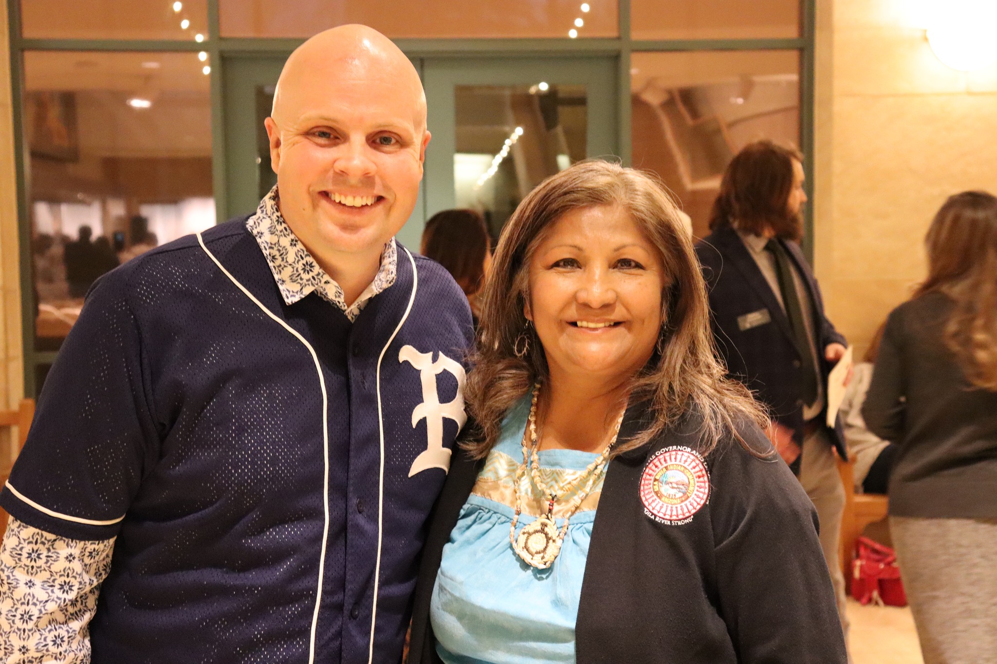 Kyle with Monica Antone, Lt. Governor, Gila Indian River Community  